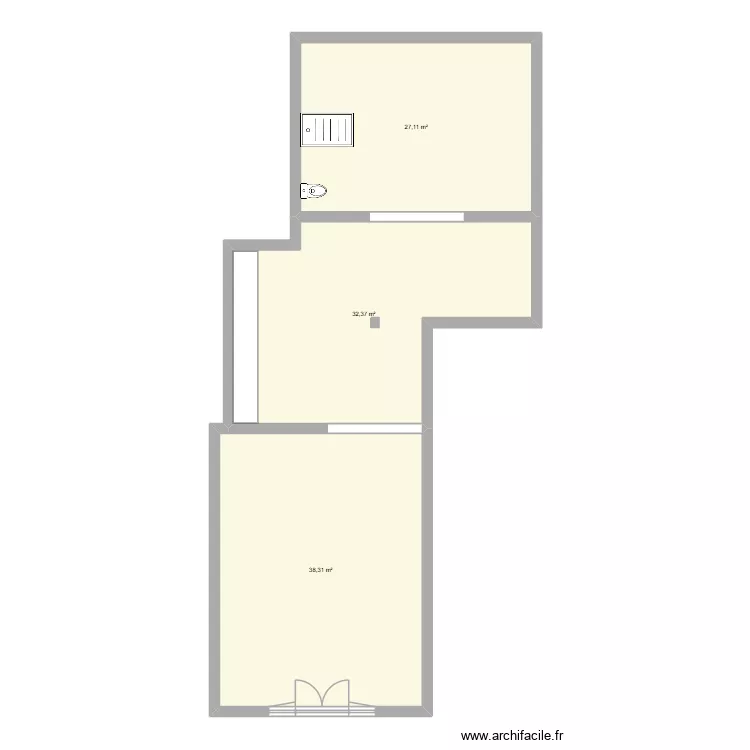 IUT - base. Plan de 3  et 98 m²