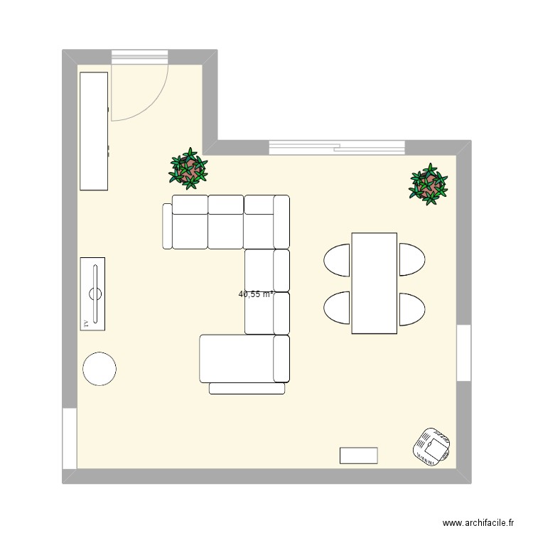 cambrin 1. Plan de 1 pièce et 41 m2