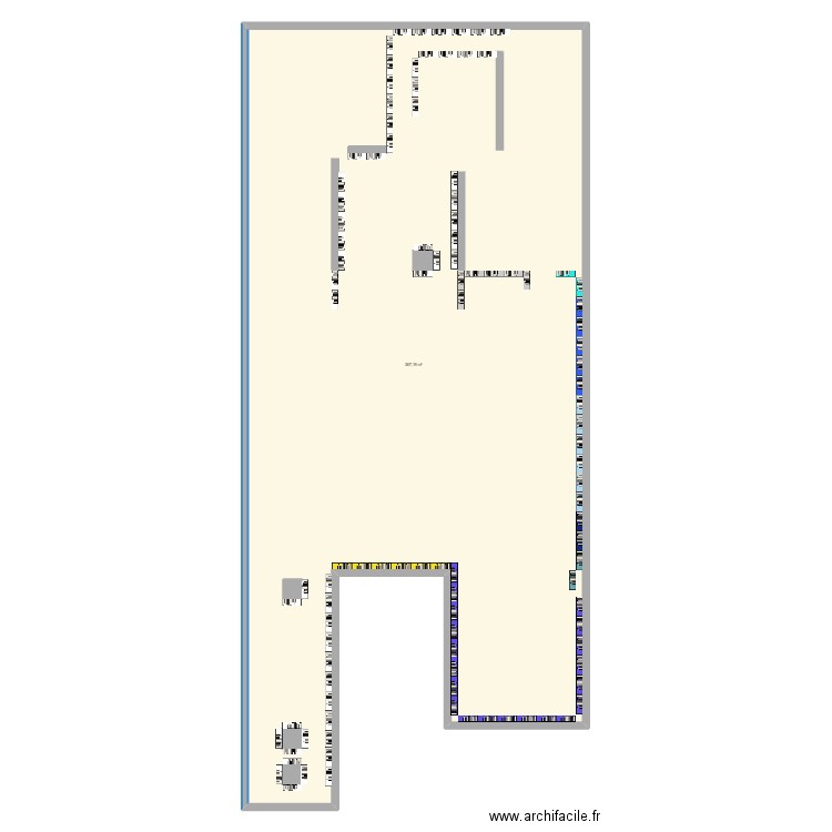 hisl. Plan de 1 pièce et 367 m2