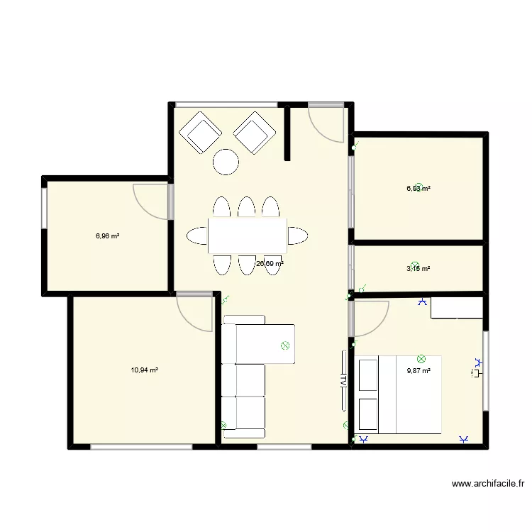 plan 24 juin. Plan de 6 et 65 m² plan 24 juin. Plan de 6 et 65 m²