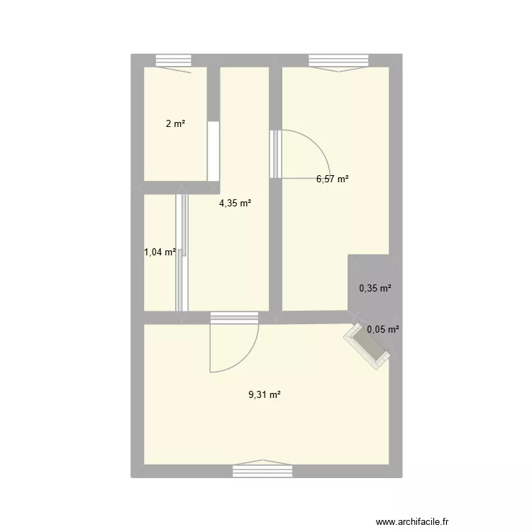 BERANGER - SOTTEVILLE LES ROUEN. Plan de 10 et 49 m² BERANGER - SOTTEVILLE LES ROUEN. Plan de 10 et 49 m²