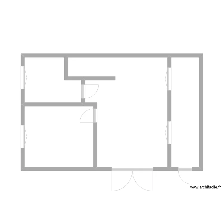maison primev&egrave;res RDC. Plan de 