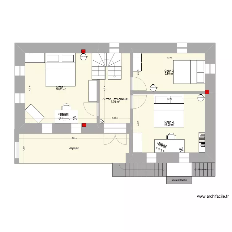 Къща Пещера - Етаж 2. Plan de Къща Пещера - Етаж 2. Plan de