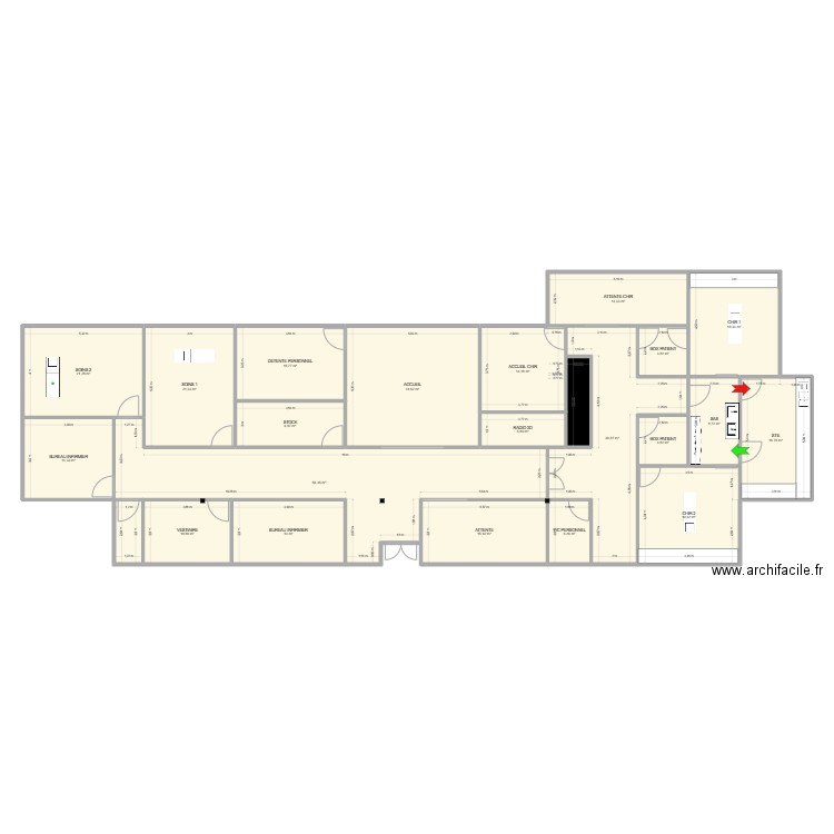 CMF VDS SAUVEGARDE. Plan de 22 pièces et 358 m2
