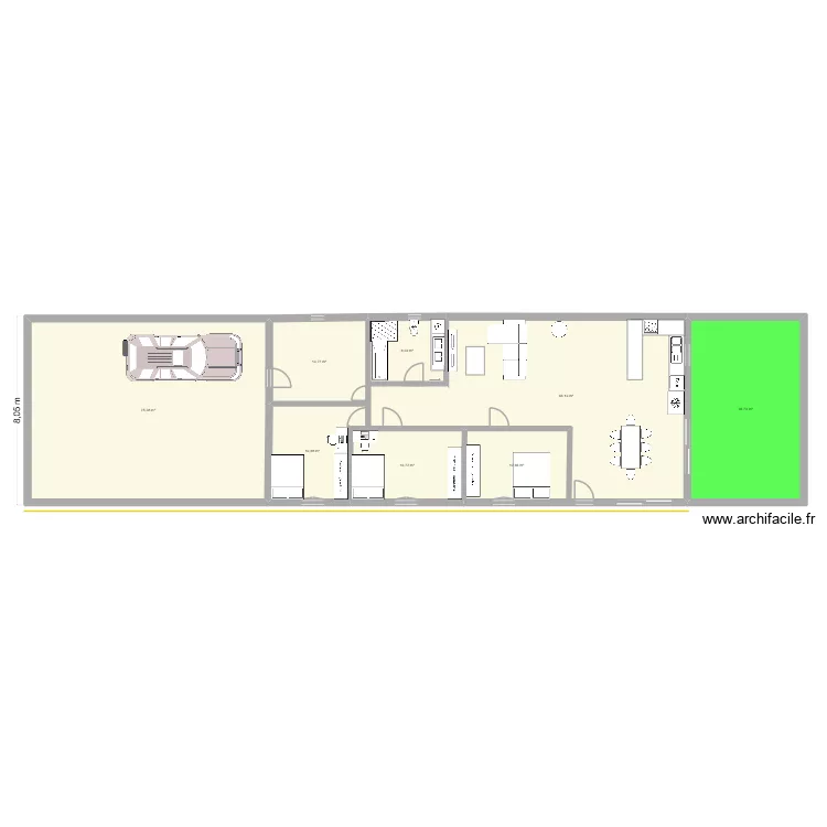 123456. Plan de 8  et 239 m²