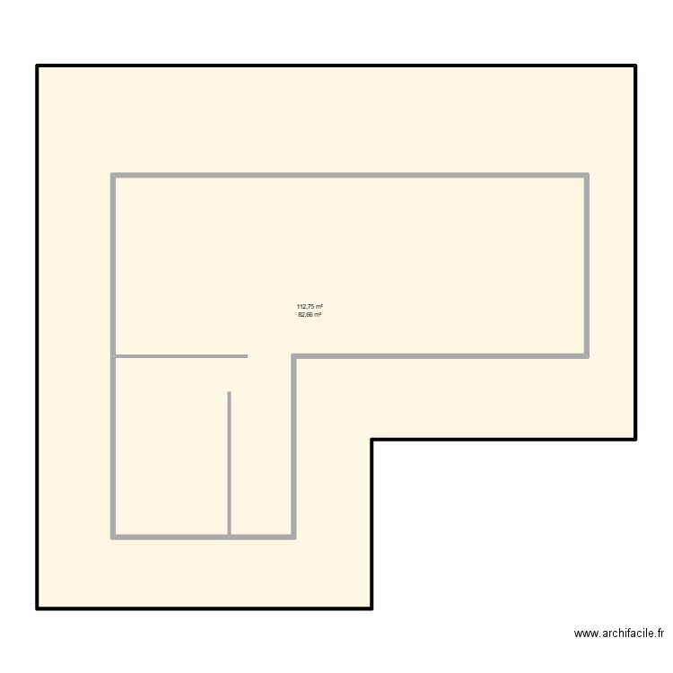 cabane en L etang. Plan de 2 pièces et 283 m2