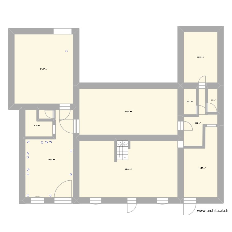 chails 4. Plan de 0 pièce et 0 m2