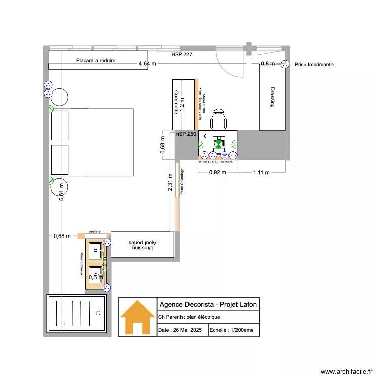 Plan2D_Lafon_ChambreParents_ELEC_Mai2025. Plan de 