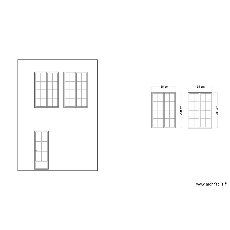 Facade est. Plan de 0 pièce et 0 m2