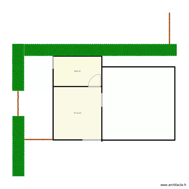 Abri ânes et chèvre + tunnel. Plan de Abri ânes et chèvre + tunnel. Plan de