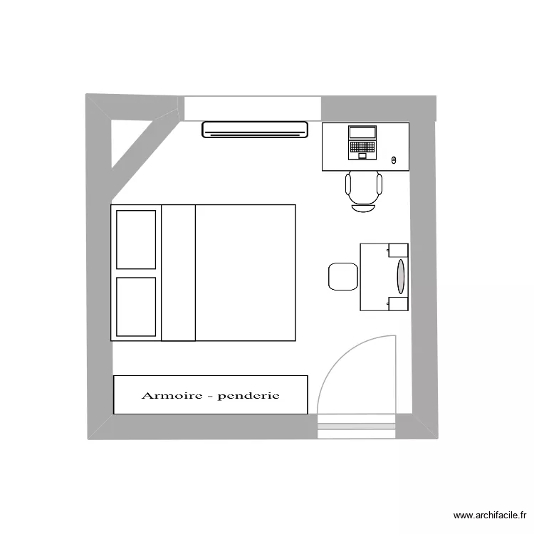 Chambre Maelys. Plan de Chambre Maelys. Plan de