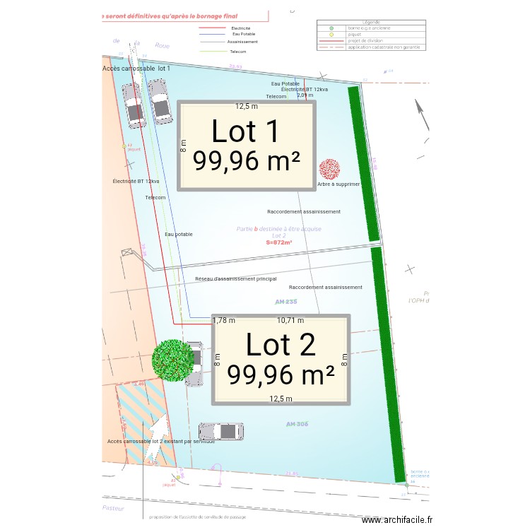 Yssingeaux pied de la roue. Plan de 2 pièces et 200 m2