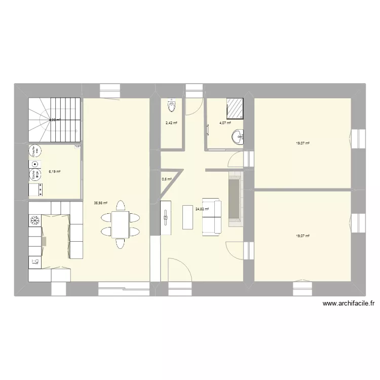 maison 3. Plan de 