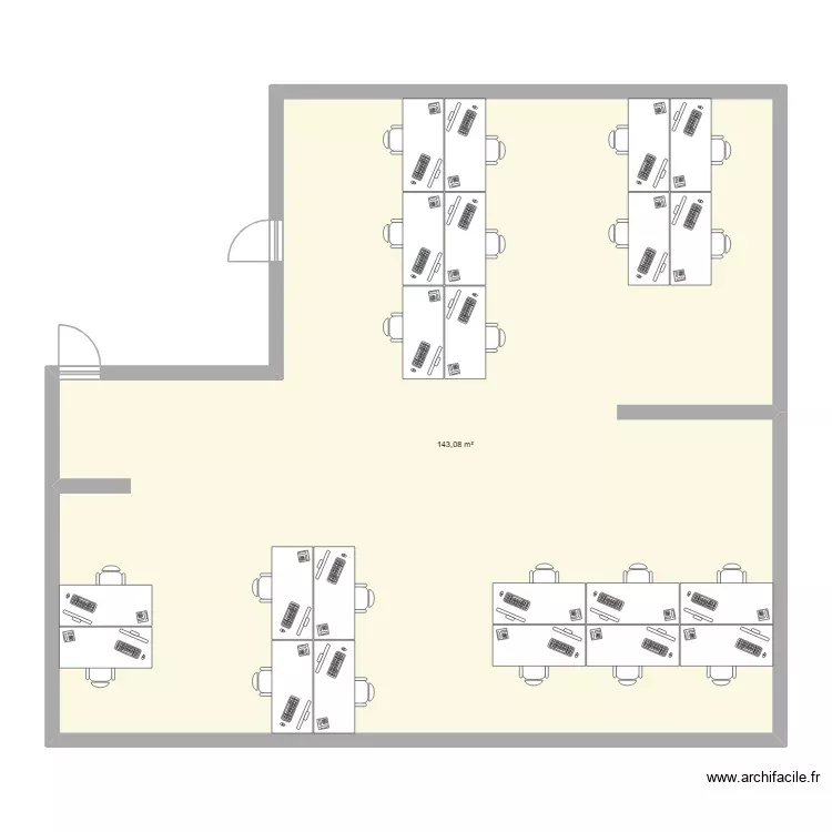 OPEN SPACE 1. Plan de 1 Pièce et 143 m² OPEN SPACE 1. Plan de 1 Pièce et 143 m²