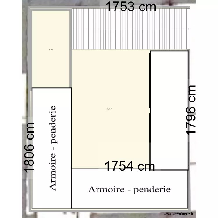 Mezzanine - chambres parentale (HAUT). Plan de Mezzanine - chambres parentale (HAUT). Plan de