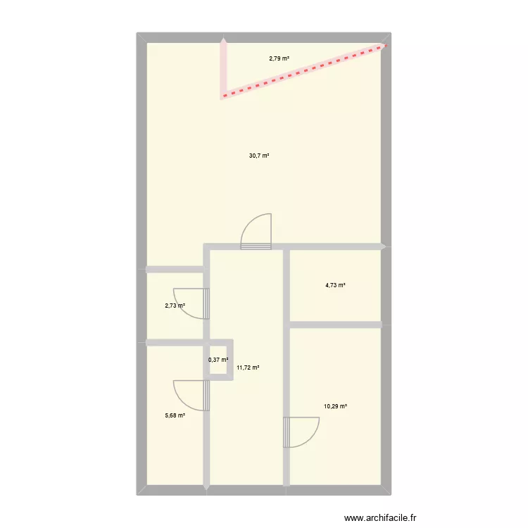 Kastellgata 8A. Plan de 8  et 69 m²