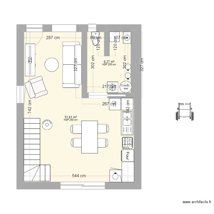 odile. Plan de 0 pièce et 0 m2