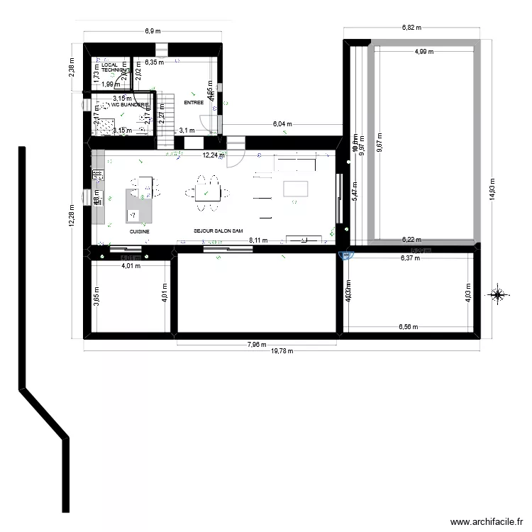 BERGERIE PLAN RDC CUISINE. Plan de BERGERIE PLAN RDC CUISINE. Plan de