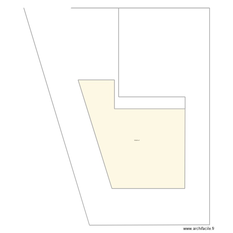 Implant potentiel St Georges. Plan de 1 pièce et 124 m2
