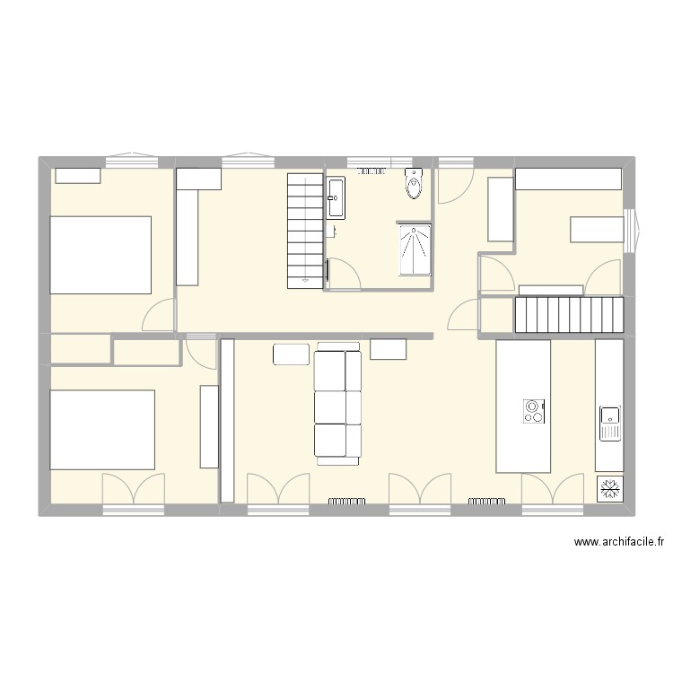 sommery 1. Plan de 7 pièces et 96 m2