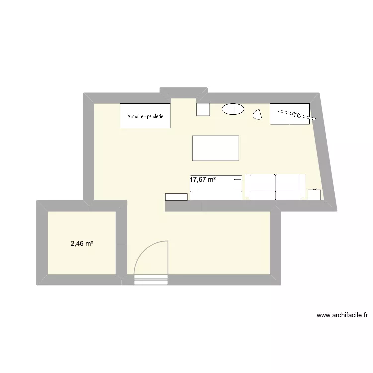 appart ali v2. Plan de 