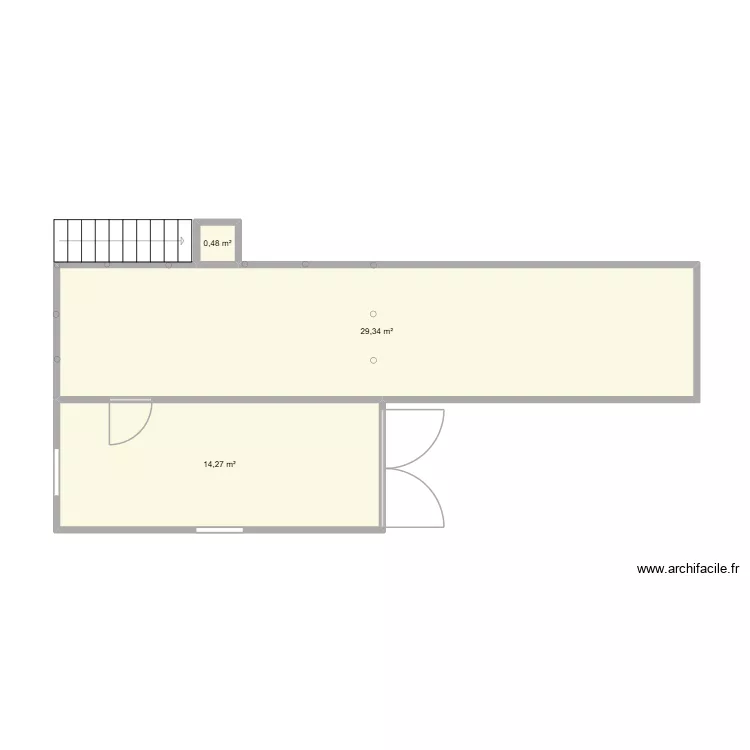 Simulateur IPIQ 2e. Plan de 3  et 44 m²