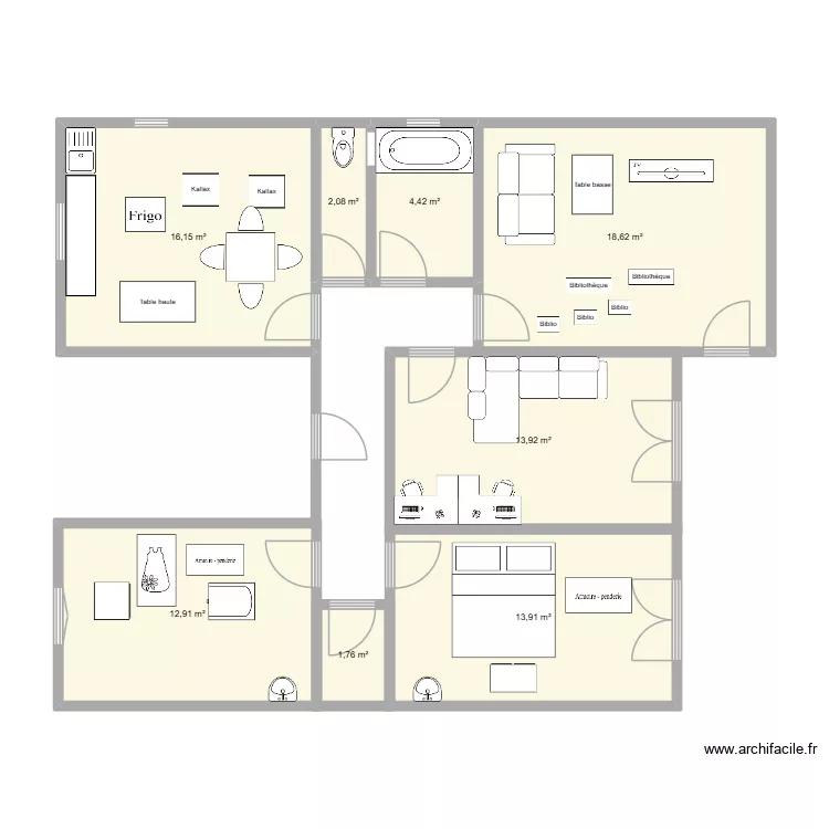 APPART. Plan de 8 et 84 m² APPART. Plan de 8 et 84 m²