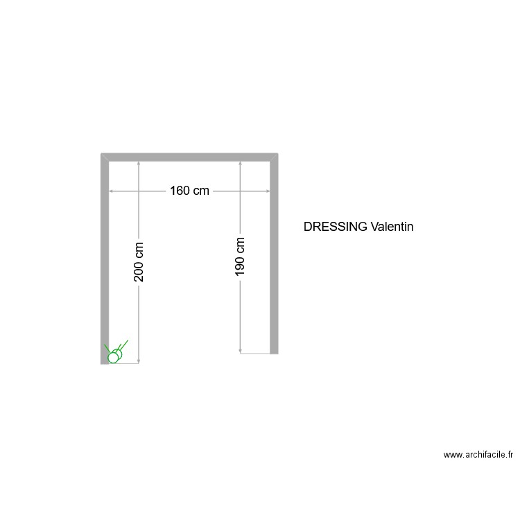 DRESSING VALENTIN. Plan de 0 pièce et 0 m2