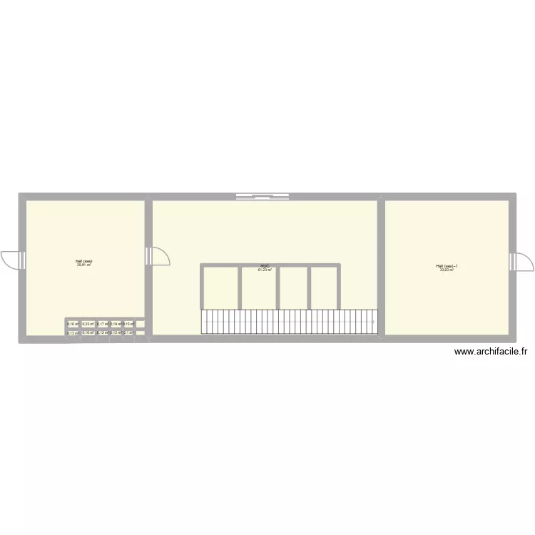 chasse royal  rdc. Plan de 13  et 127 m²