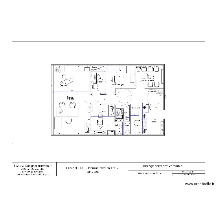 plan accesibilité et aménagement orl. Plan de 0 pièce et 0 m2