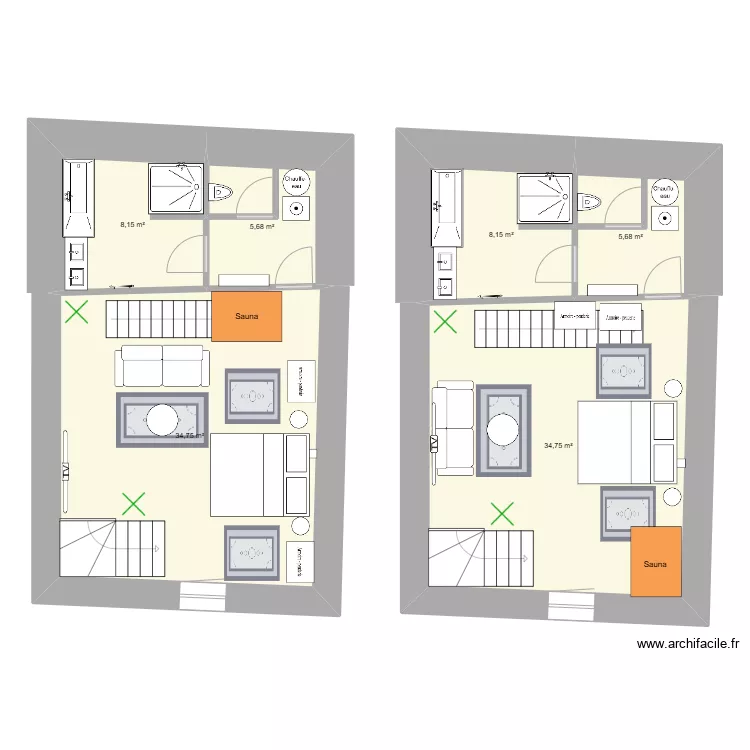 1er &eacute;tage. Plan de 