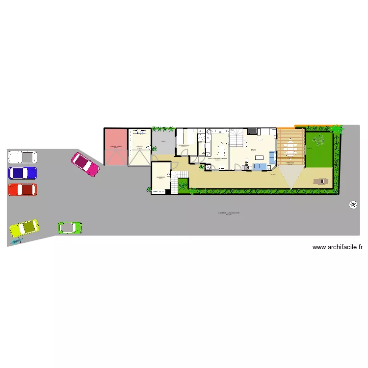 maison cavalaire rdc2. Plan de 16  et 569 m²