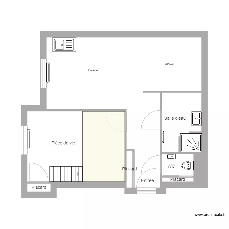 delmarre. Plan de 8  et 40 m²