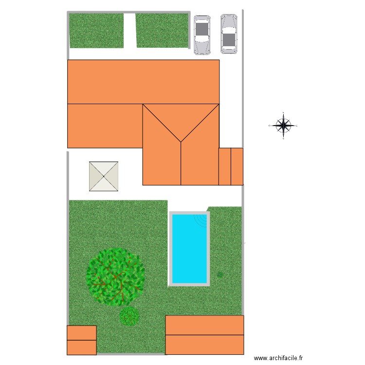piscine. Plan de 0 pièce et 0 m2