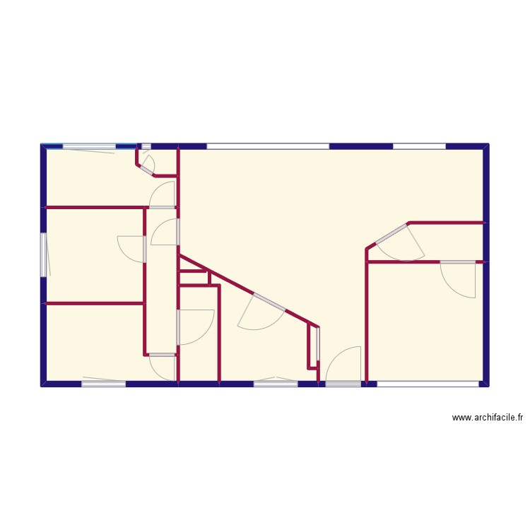 peggy. Plan de 11 pièces et 52 m2