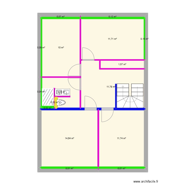 hautot etage 04/11. Plan de 16 pièces et 67 m2