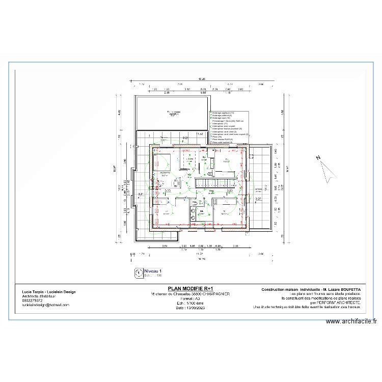 Boufetta r+1. Plan de 0 pièce et 0 m2