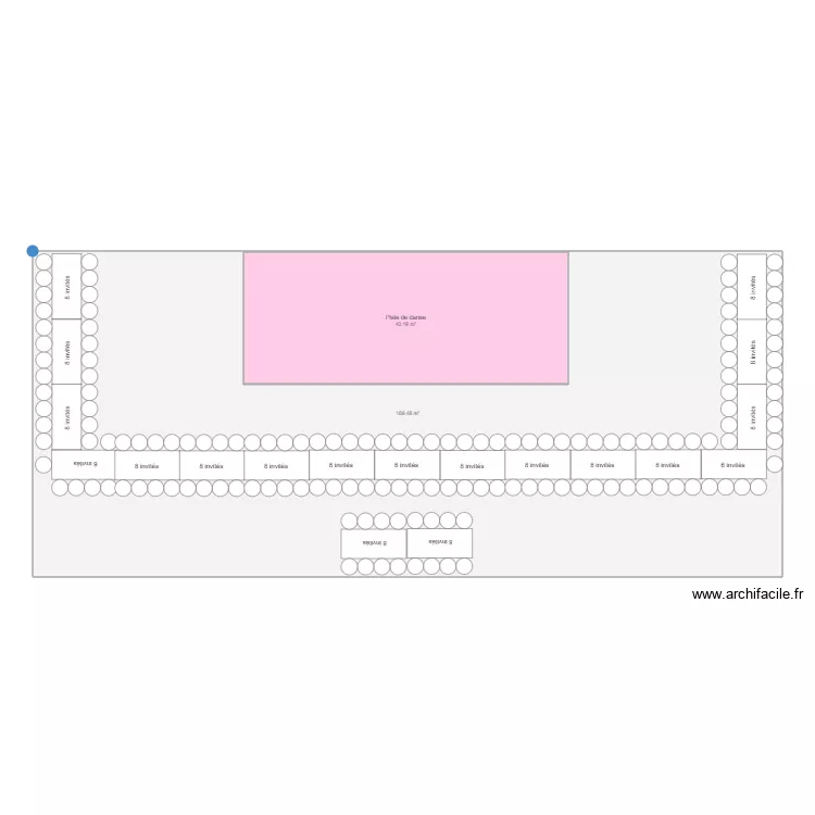 Plan diner Alice Corentin 5. Plan de 2  et 270 m²