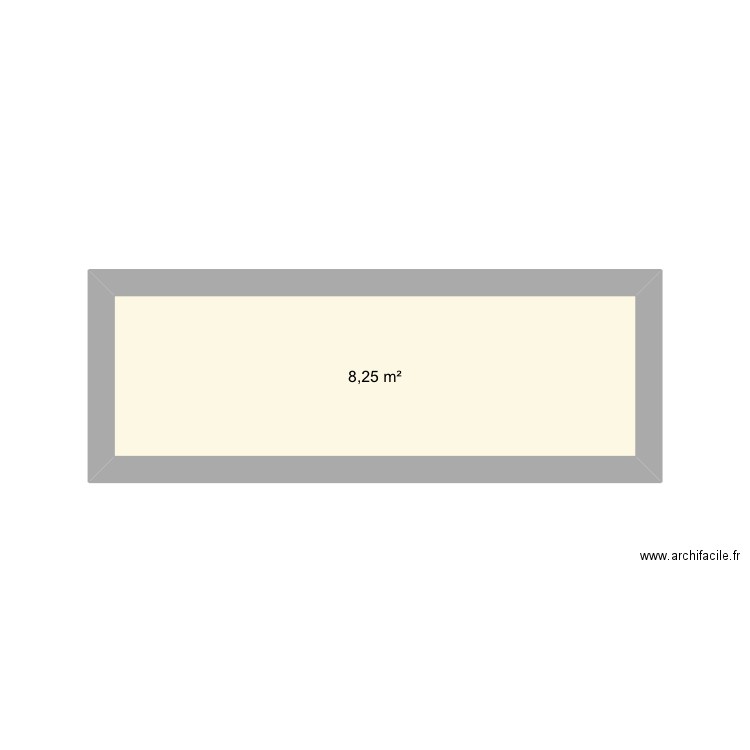 Salle de bain. Plan de 1 pièce et 8 m2