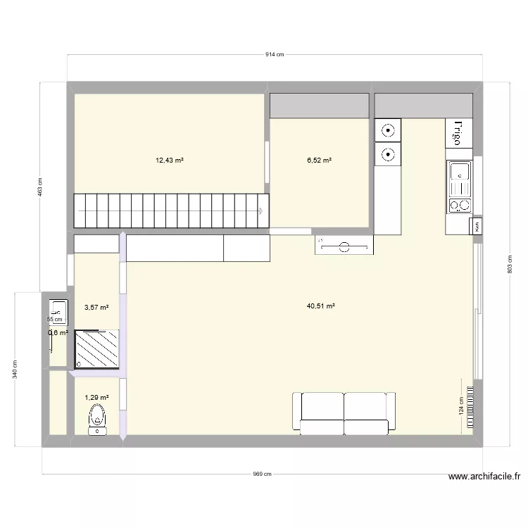 Garage Bi&egrave;vres plan 2. Plan de 
