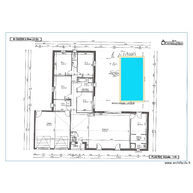 bassin. Plan de 0 pièce et 0 m2