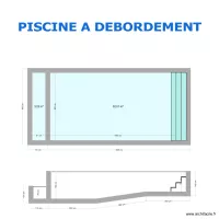 PISCINE A DEBORDEMENT 8 X 4