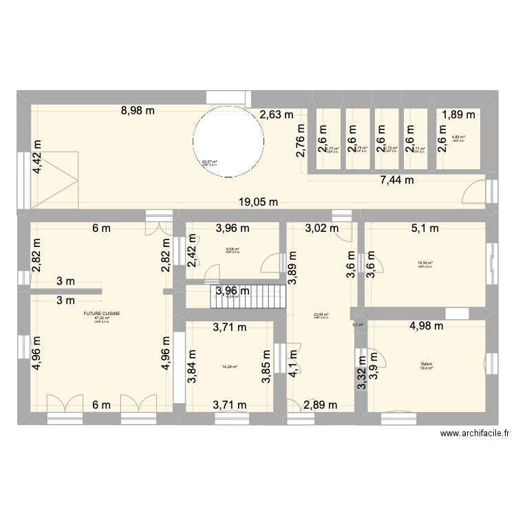 PROJET 30_03_25. Plan de 31 pièces et 433 m2