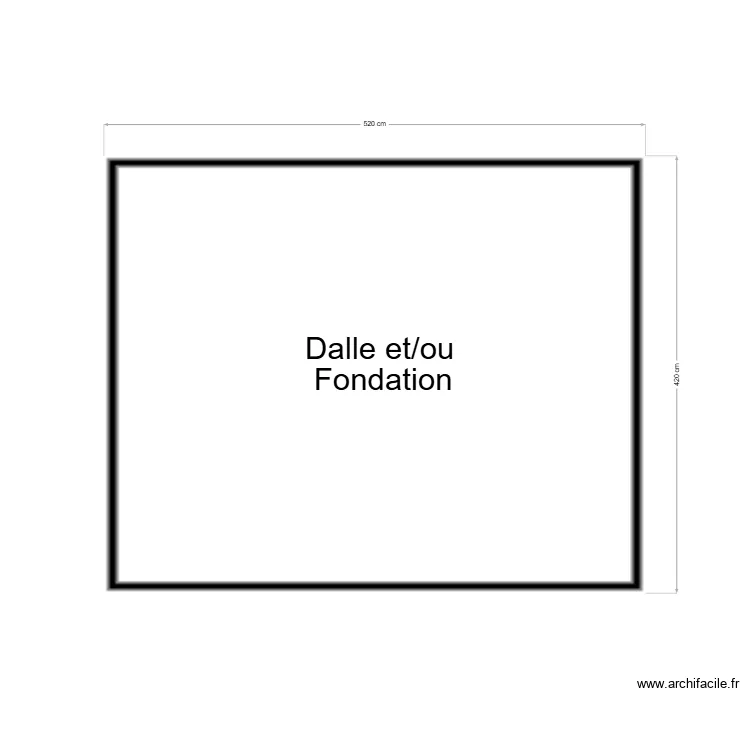 Dalle de Fondation. Plan de Dalle de Fondation. Plan de