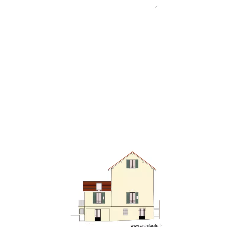 pignon EST PROJETER. Plan de 