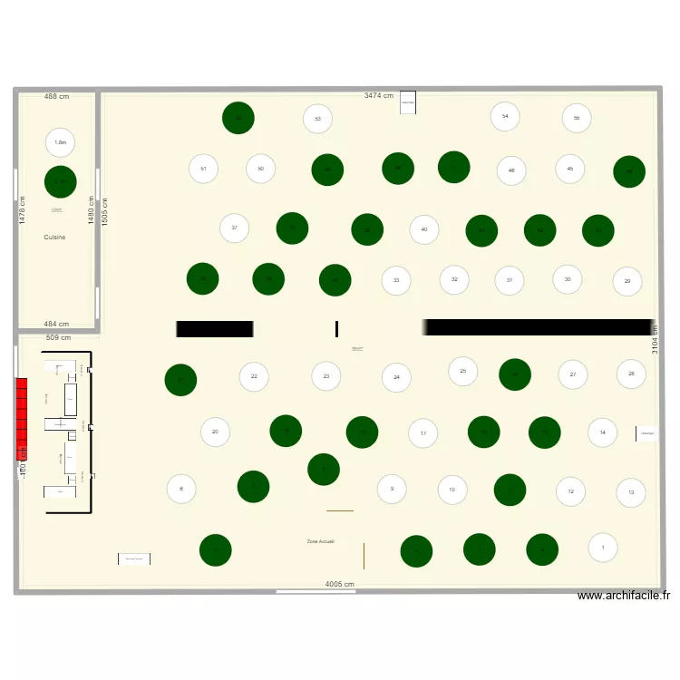 Chapiteau R&eacute;ception vip - 500 personnes. Plan de 