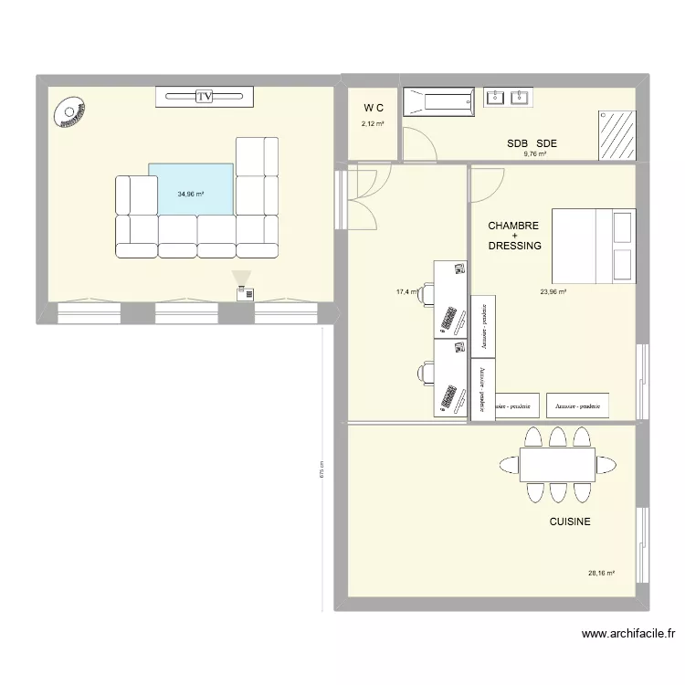 R&eacute;habilitation de la remise V2. Plan de 