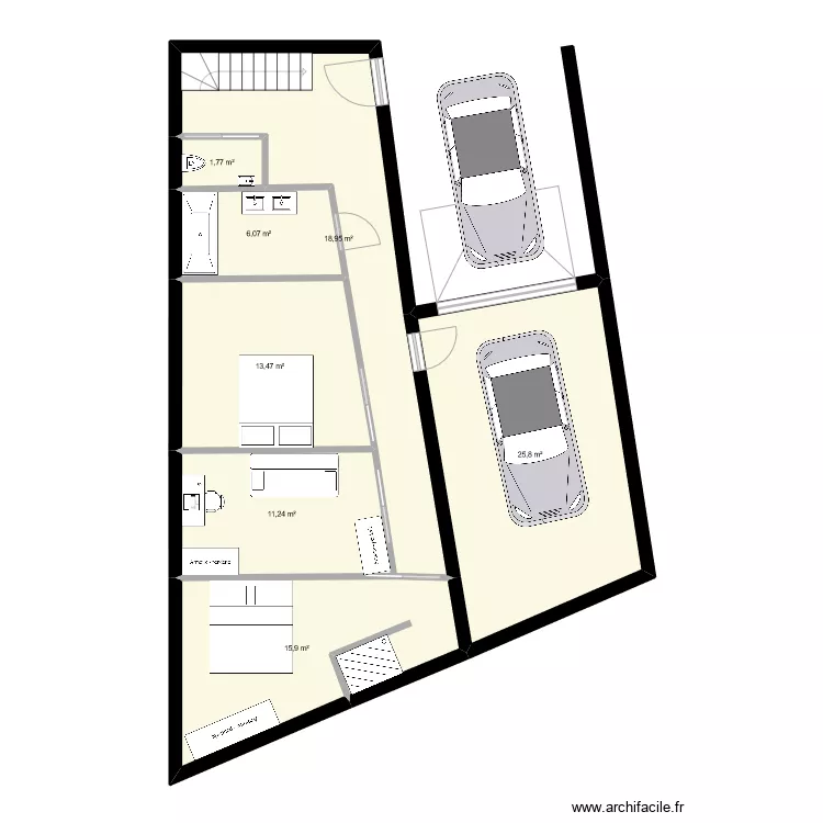 guitoune RDC. Plan de 