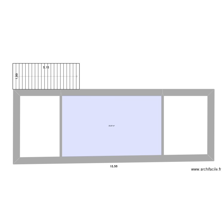 castanet mezzanines essai 1. Plan de 5 pièces et 215 m2