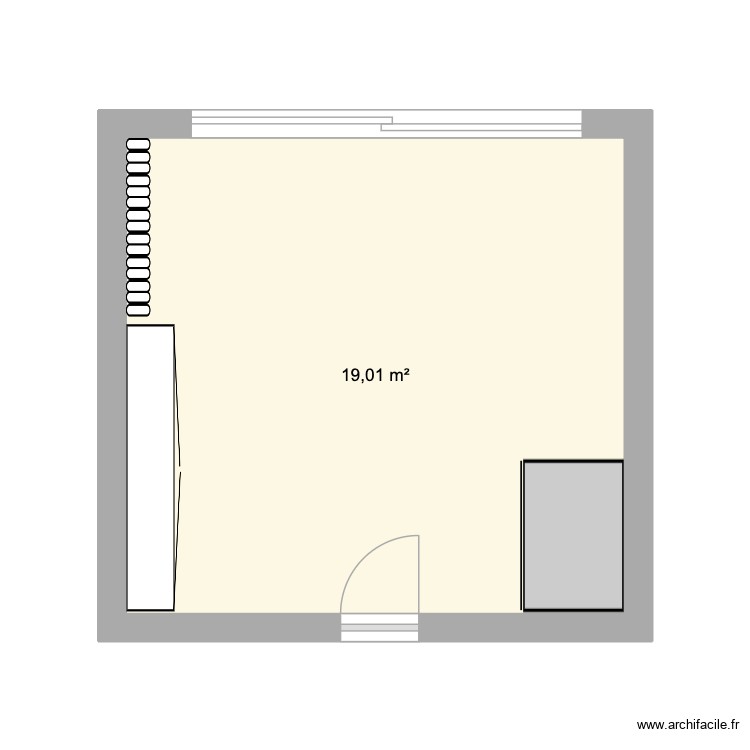 bureau. Plan de 0 pièce et 0 m2
